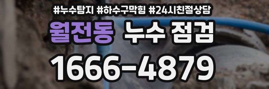 월전동 누수 점검