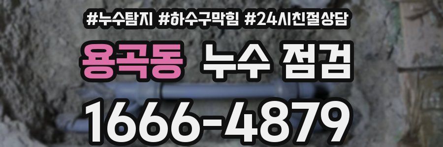 용곡동 누수 점검