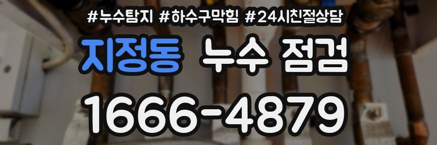 지정동 누수 점검
