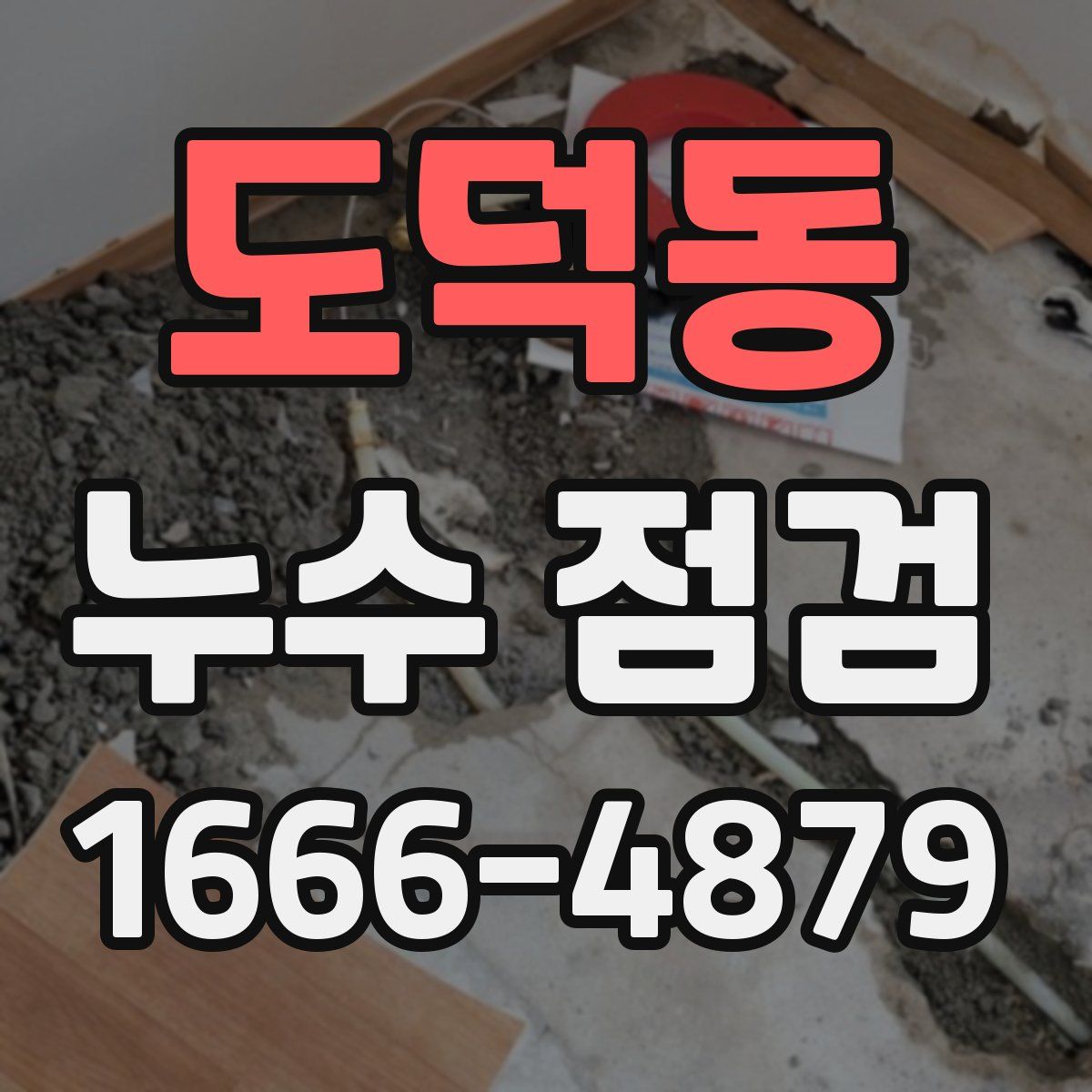 도덕동 누수 점검