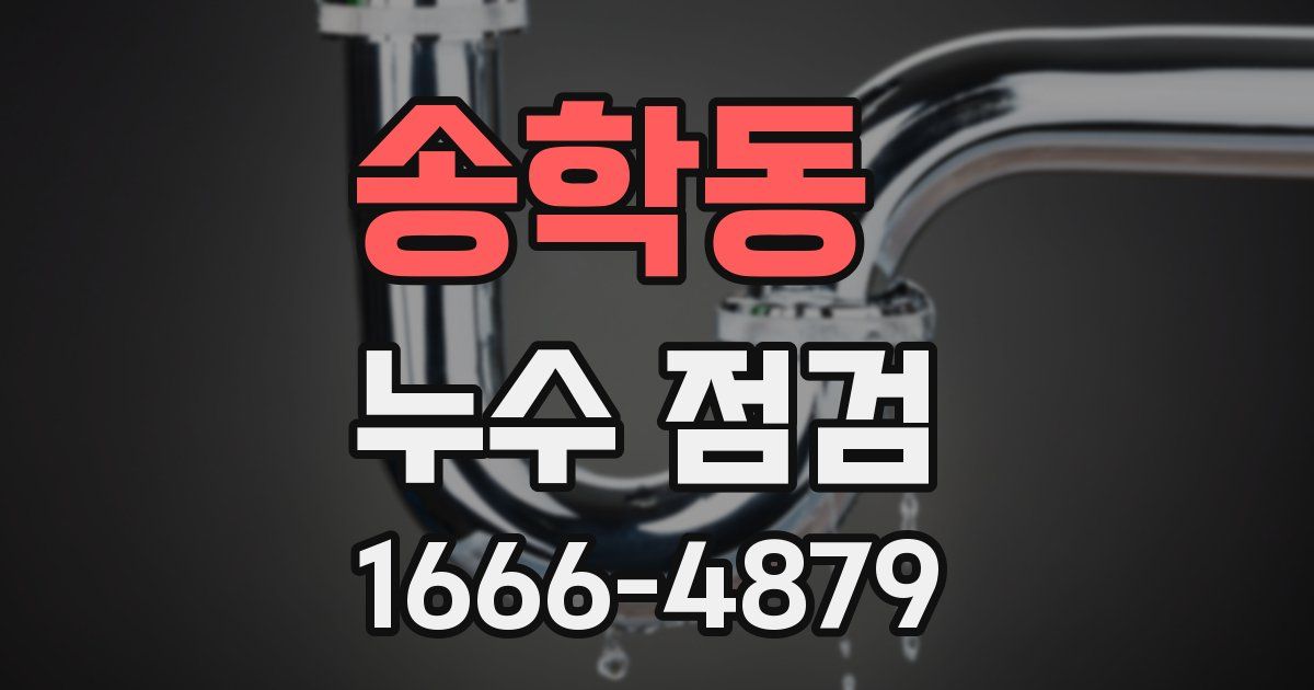 송학동 누수 점검