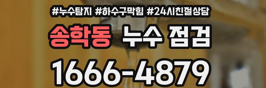 송학동 누수 점검