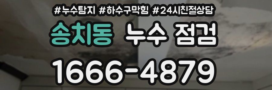 송치동 누수 점검