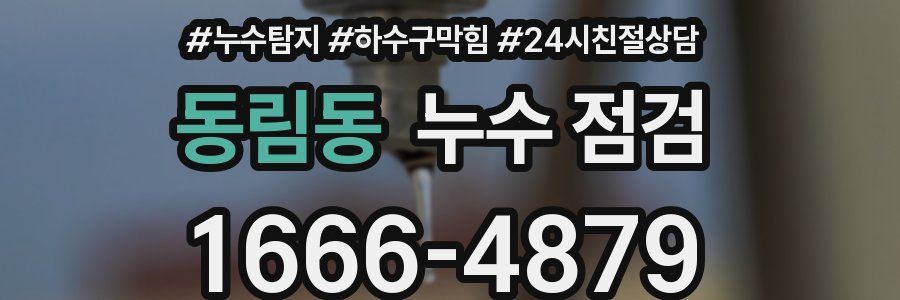 동림동 누수 점검