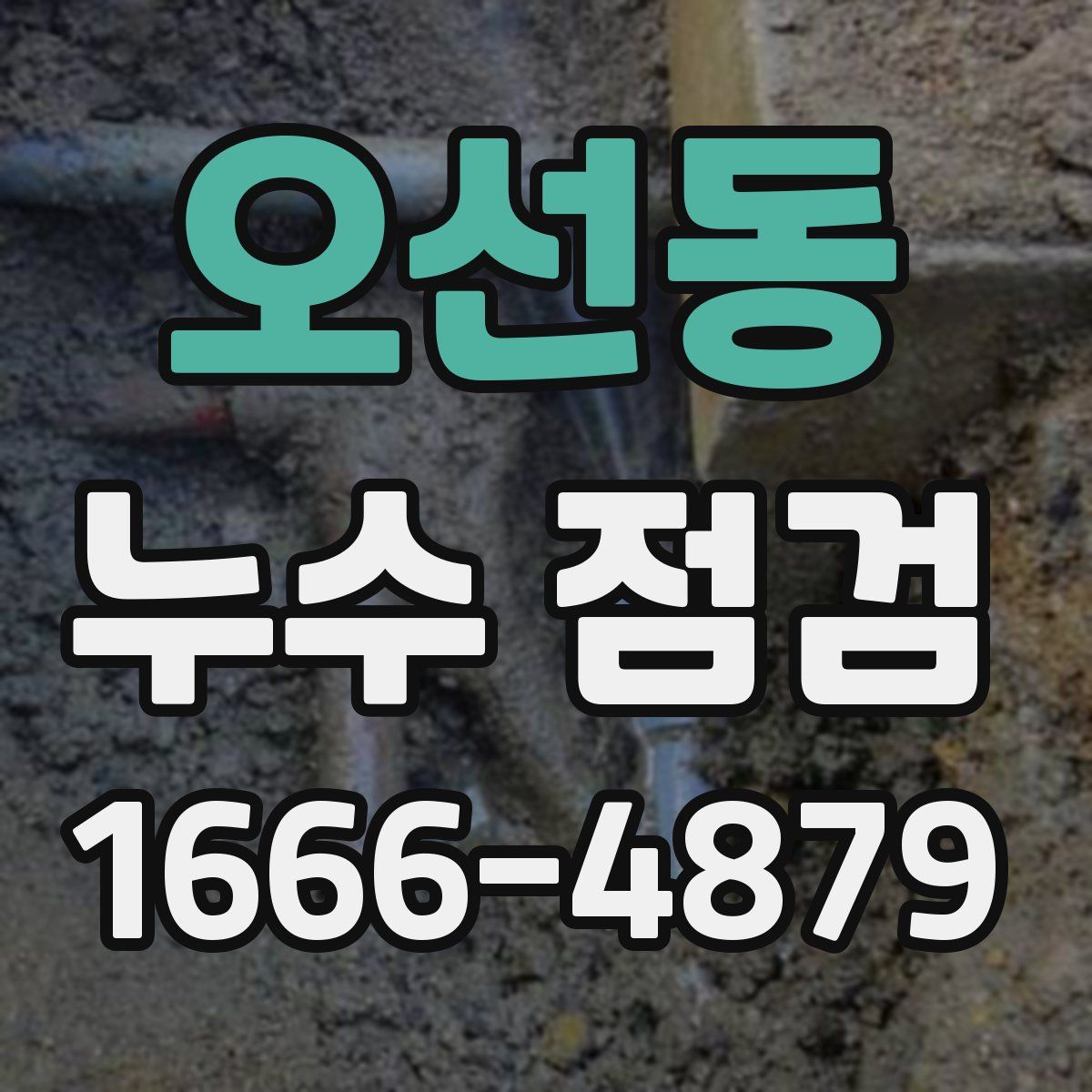 오선동 누수 점검