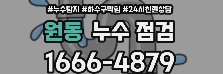 원동 누수 점검