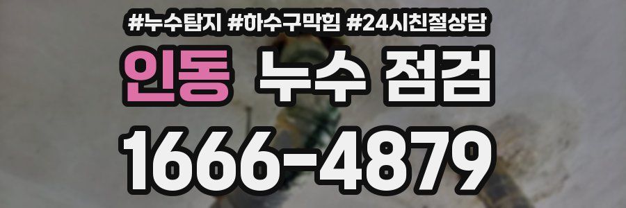 인동 누수 점검