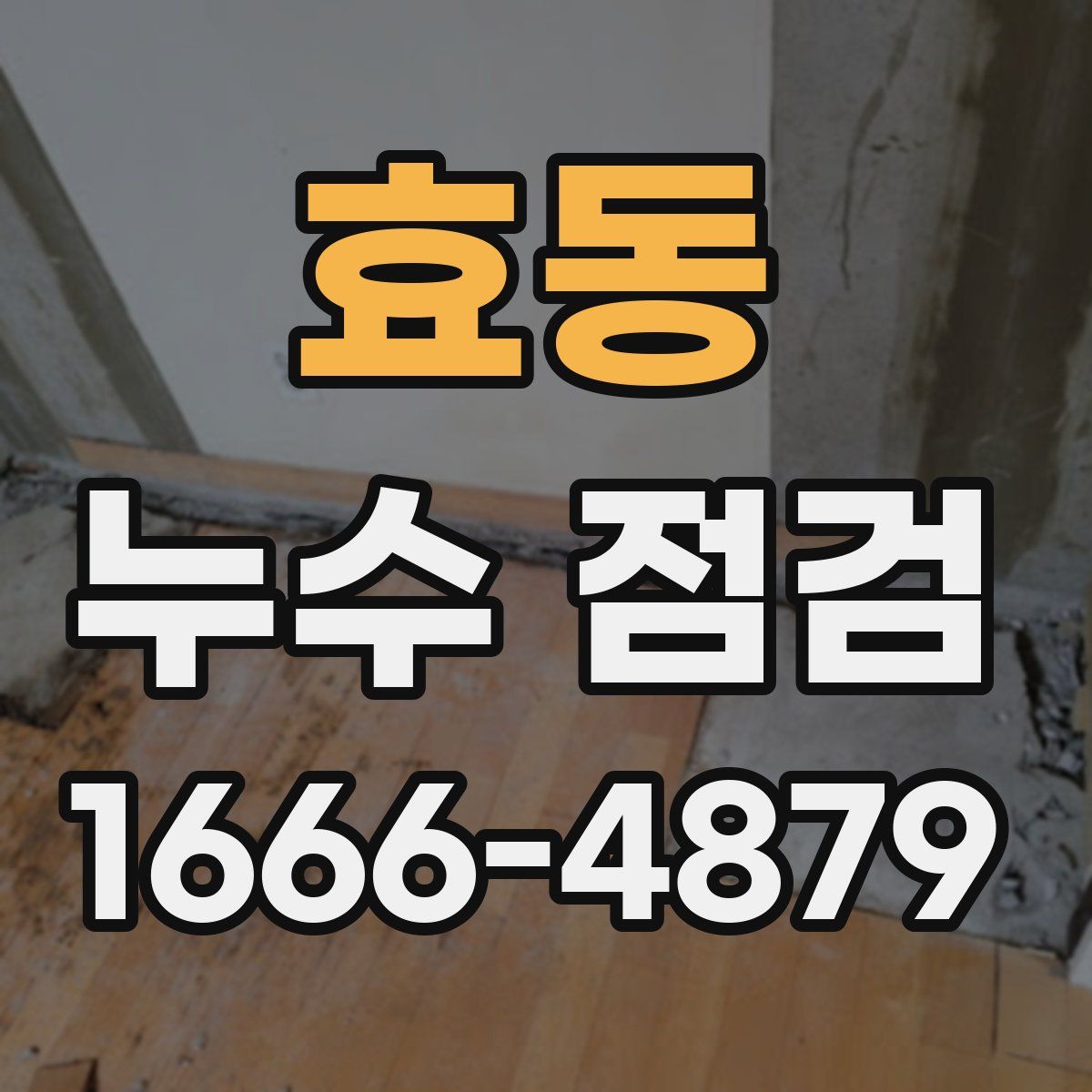 효동 누수 점검