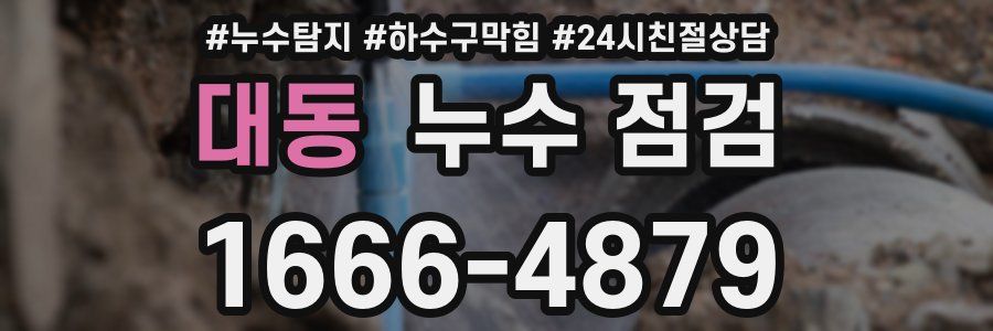 대동 누수 점검