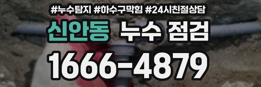 신안동 누수 점검