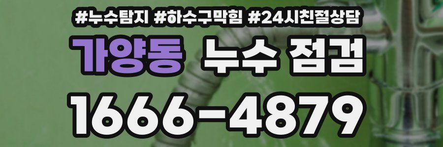 가양동 누수 점검