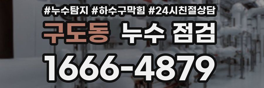 구도동 누수 점검