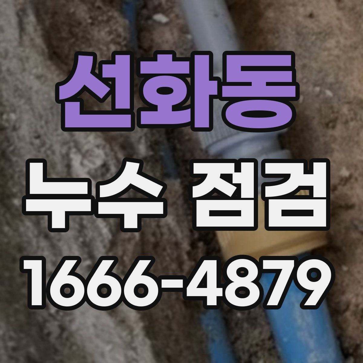 선화동 누수 점검