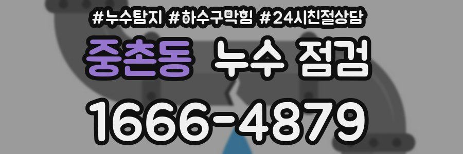 중촌동 누수 점검