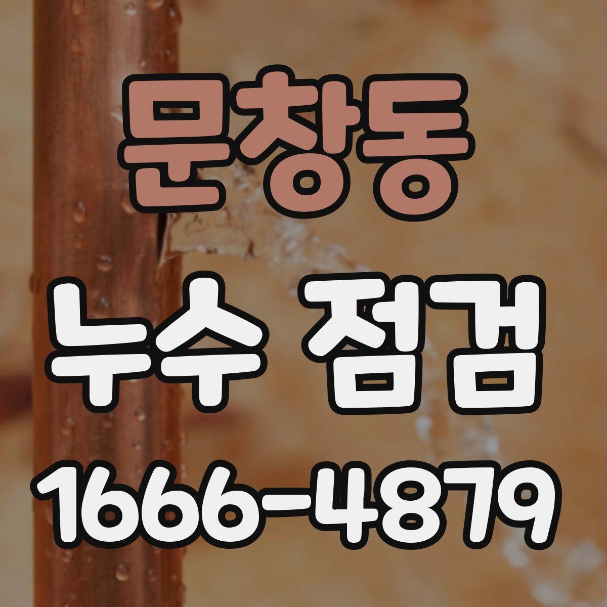 문창동 누수 점검