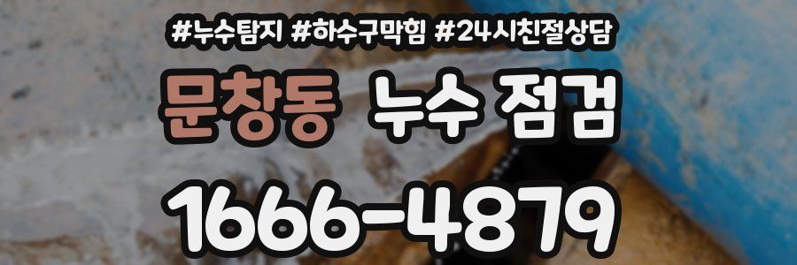 문창동 누수 점검