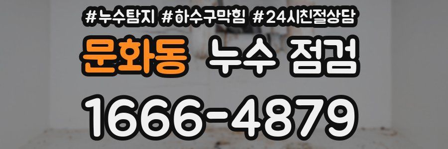 문화동 누수 점검