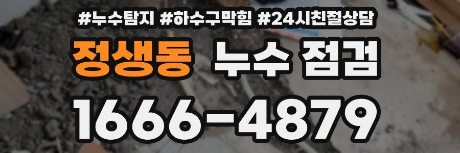 정생동 누수 점검