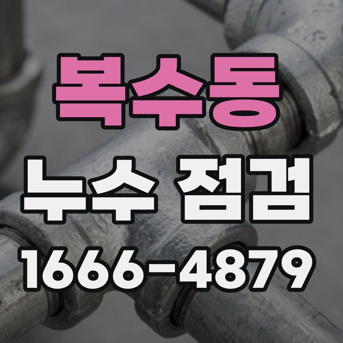복수동 누수 점검