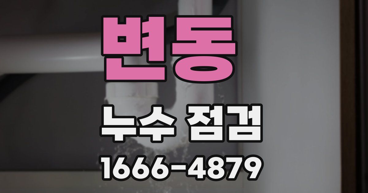 변동 누수 점검