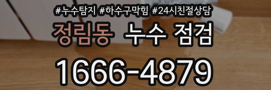 정림동 누수 점검
