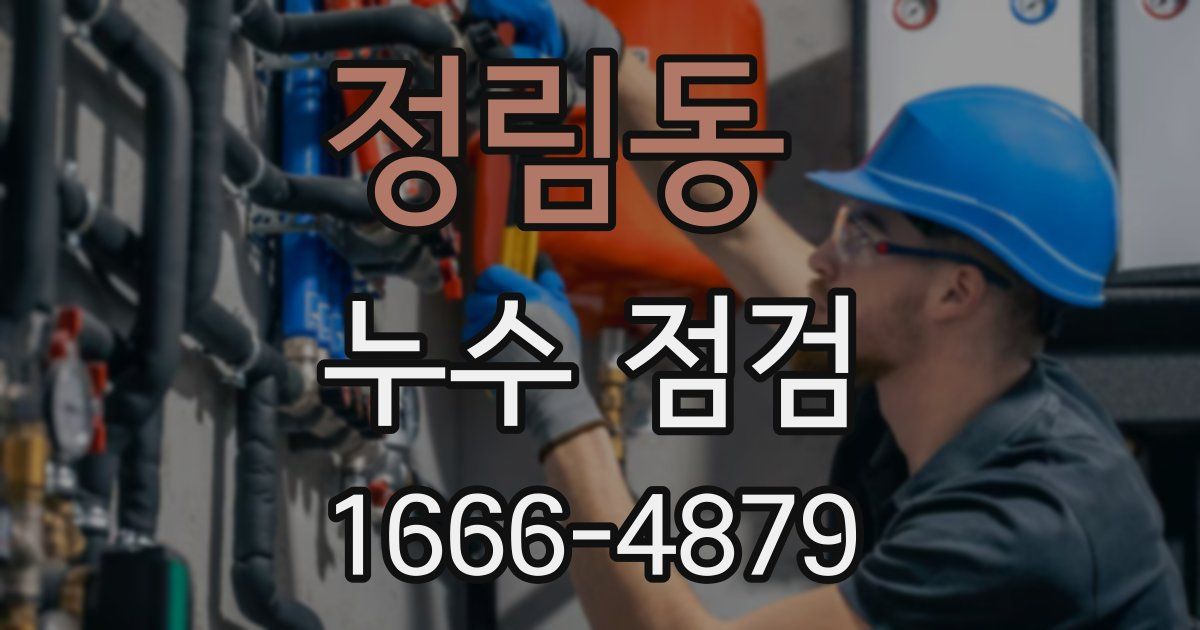 정림동 누수 점검