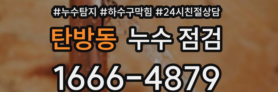 탄방동 누수 점검