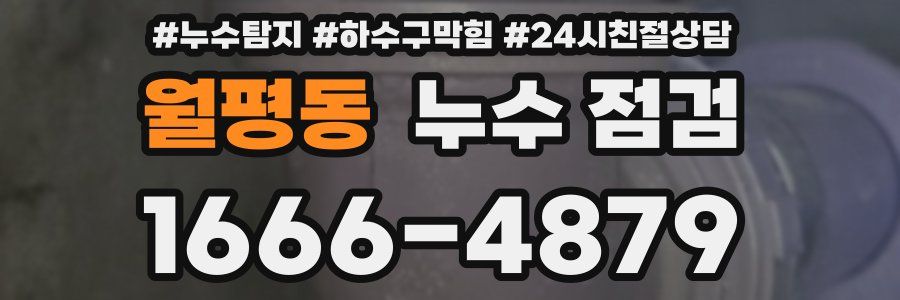 월평동 누수 점검