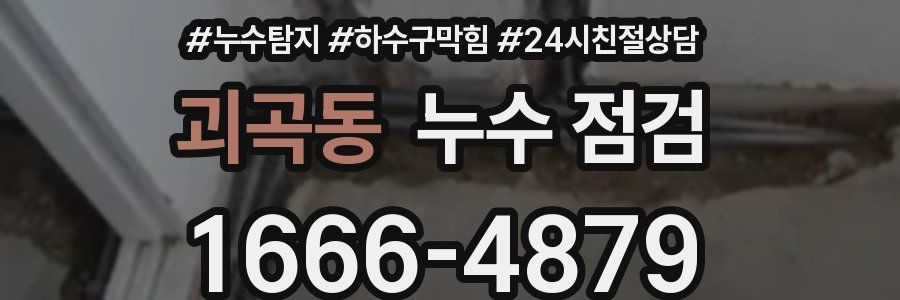 괴곡동 누수 점검