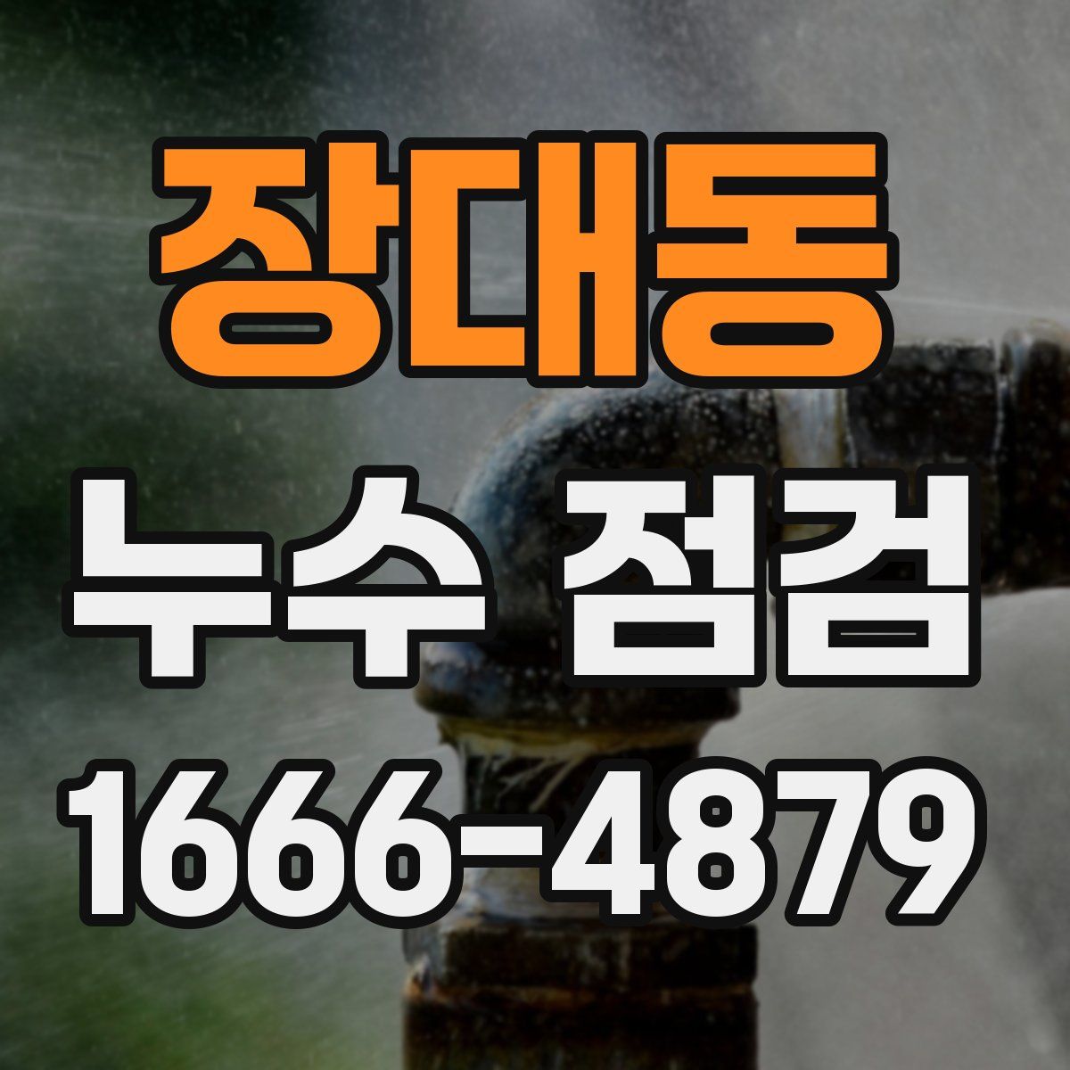 장대동 누수 점검