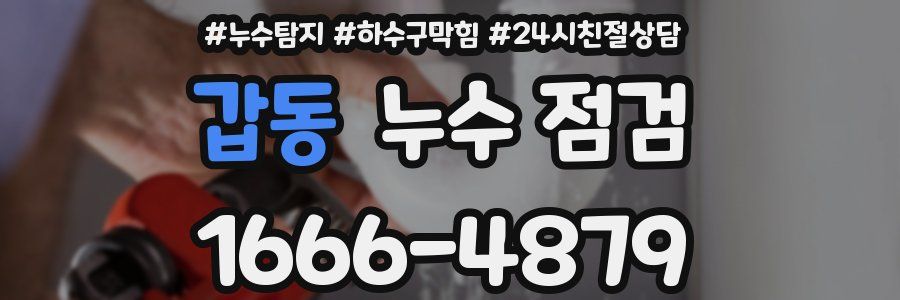 갑동 누수 점검
