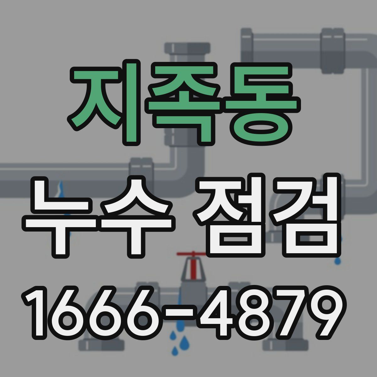 지족동 누수 점검
