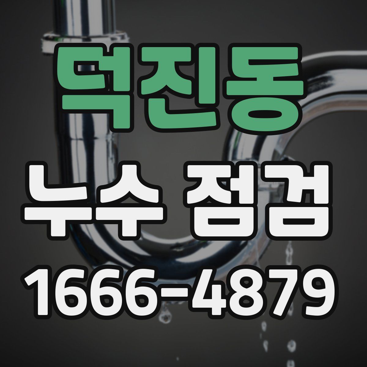 덕진동 누수 점검