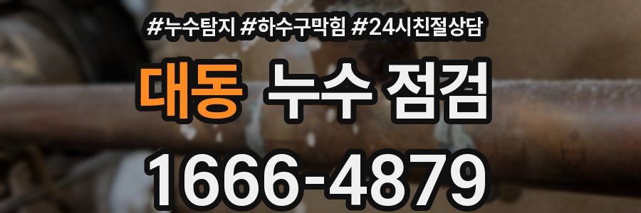 대동 누수 점검