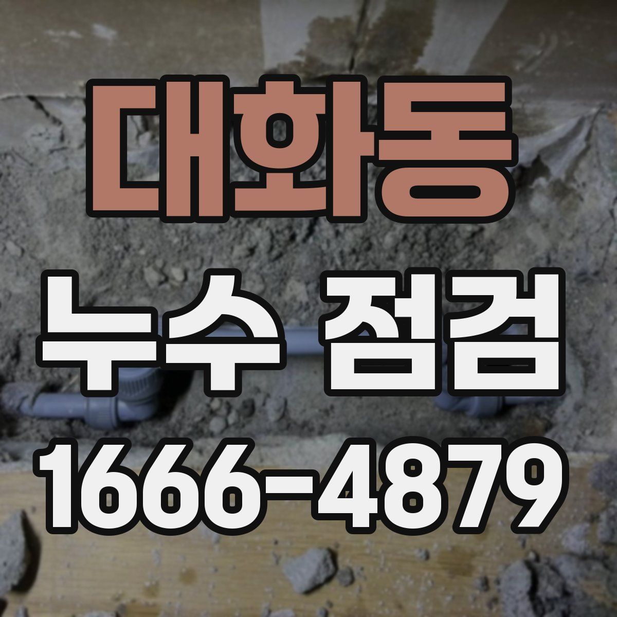 대화동 누수 점검