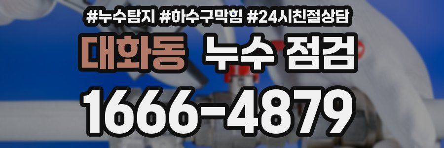 대화동 누수 점검