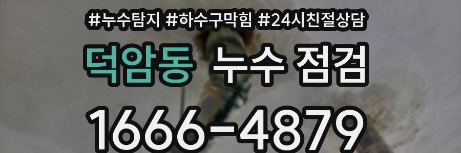덕암동 누수 점검