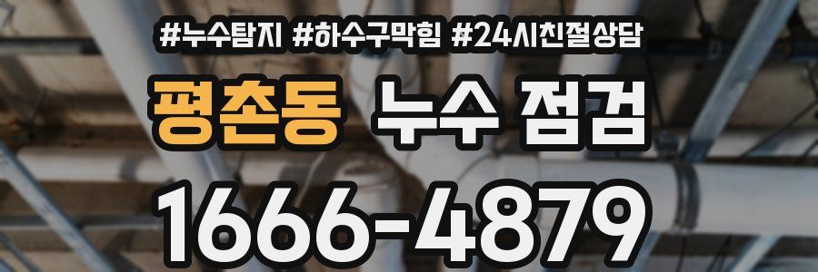 평촌동 누수 점검
