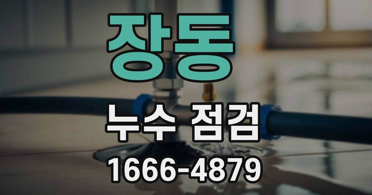 장동 누수 점검