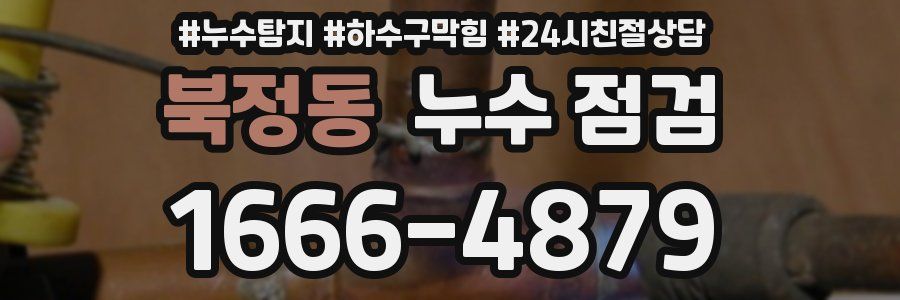북정동 누수 점검