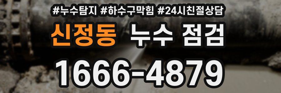 신정동 누수 점검