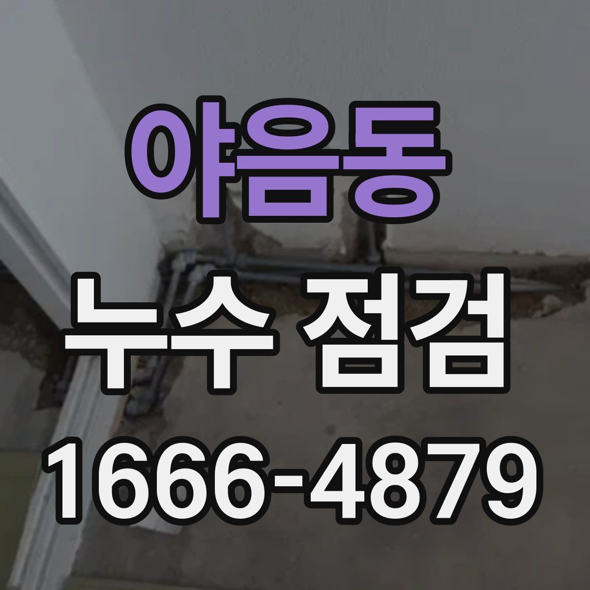 야음동 누수 점검
