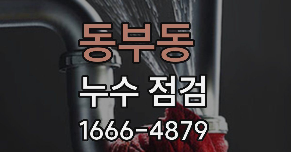 동부동 누수 점검