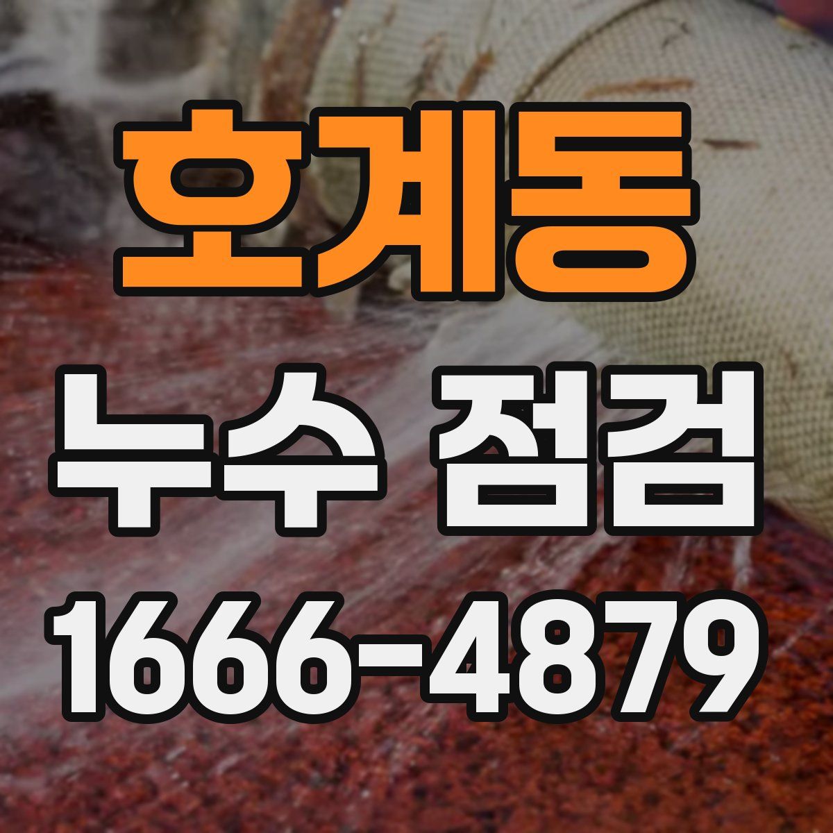 호계동 누수 점검