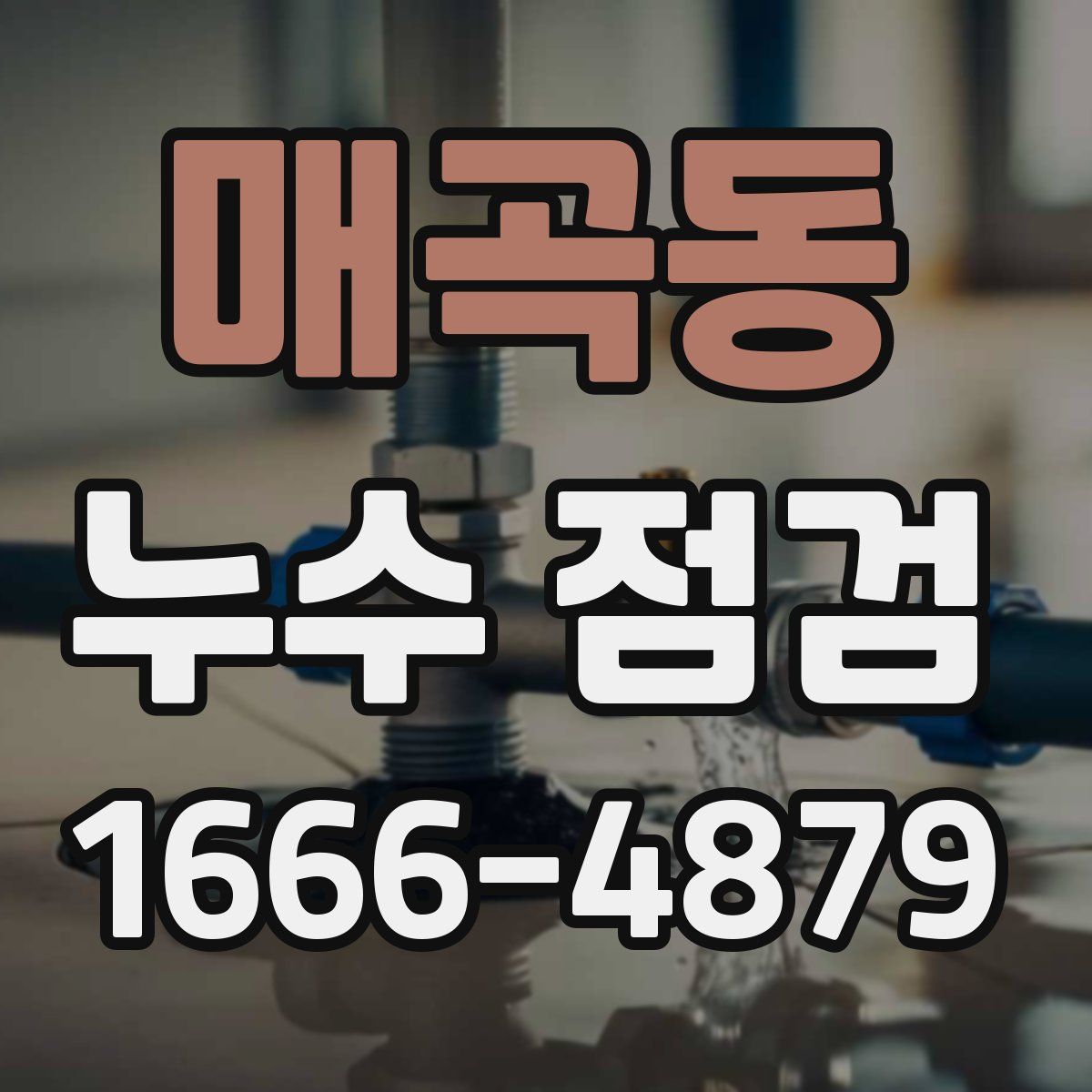 매곡동 누수 점검