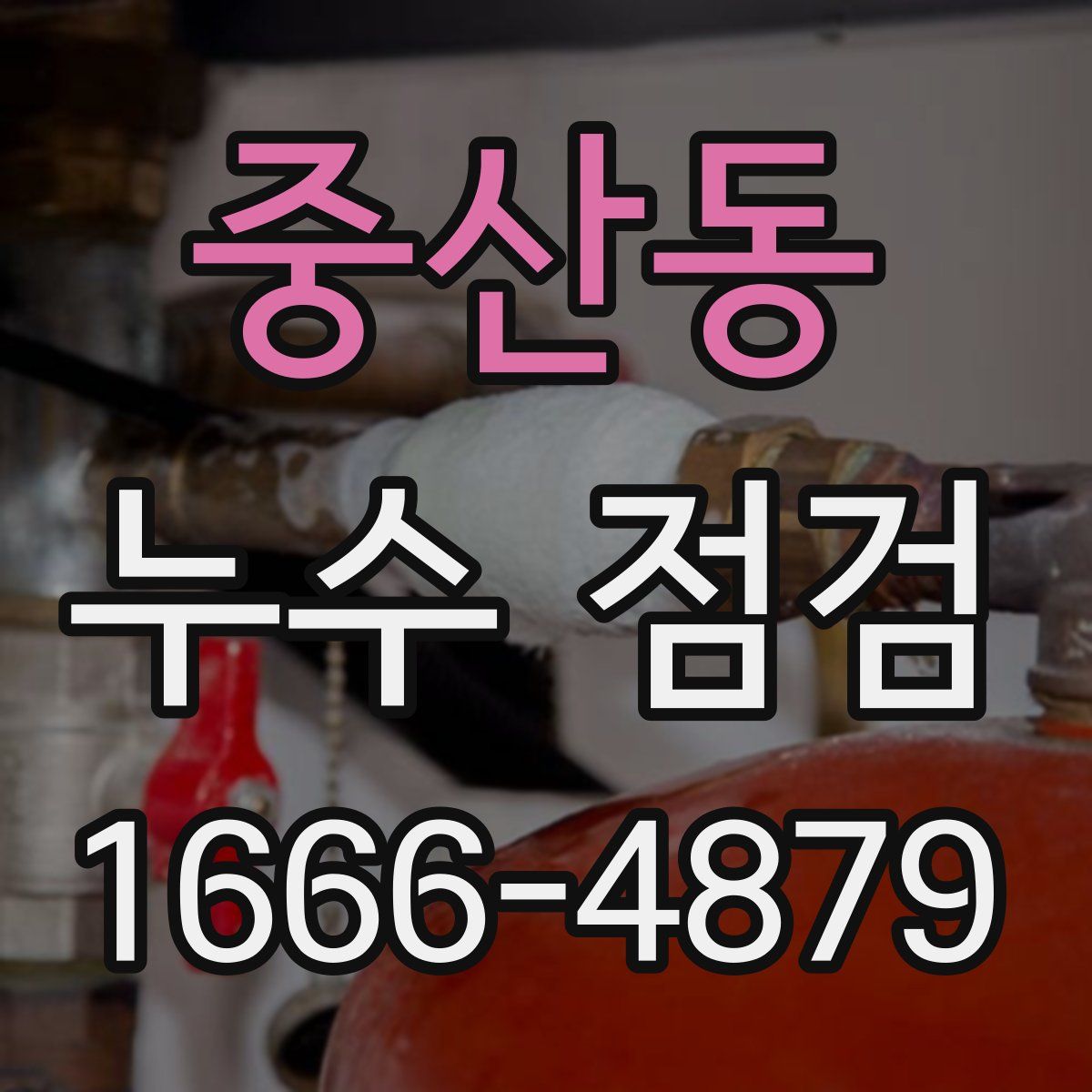 중산동 누수 점검