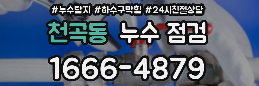 천곡동 누수 점검