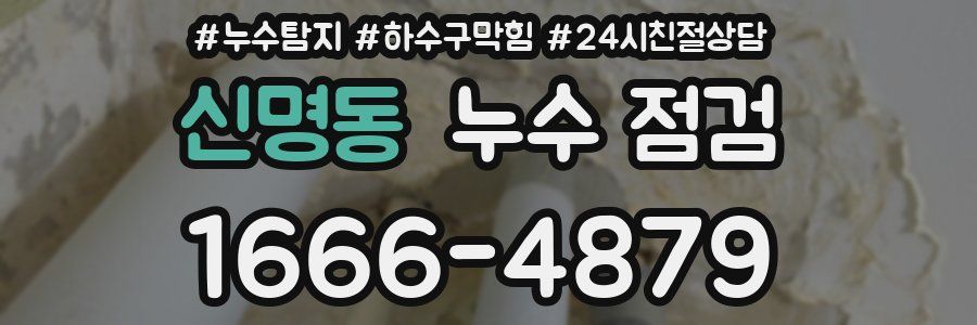신명동 누수 점검