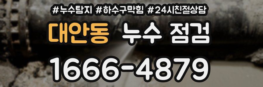 대안동 누수 점검