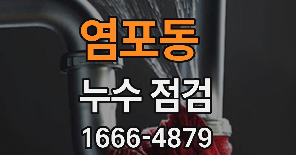 염포동 누수 점검